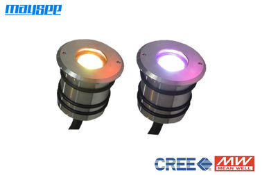 Ultra-Tipis IP68 3w RGB LED Decking Lights / RGB LED Outdoor Lighting